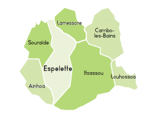 territoire d'action de l'ADMR du Mondarrain aide à domicile