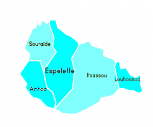 territoire d'action de l'association ADMR du Mondarrain livraison de repas